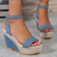 Women's Casual Multicolor Round Toe Ankle Strap Sandals main image 1