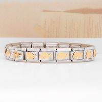 1 Piece Stainless Steel Constellation Heart Shape Crown Bracelet DIY Module Accessories main image 5