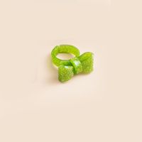 Wholesale Jewelry Cute Bow Knot Plastic Rings sku image 4
