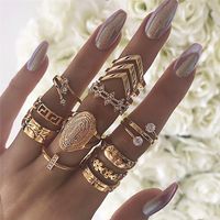 Wholesale Jewelry Simple Style Classic Style Butterfly Alloy Zircon Inlay Rings sku image 4
