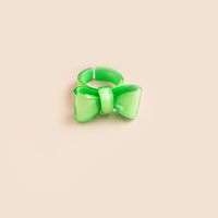 Wholesale Jewelry Cute Bow Knot Plastic Rings sku image 11