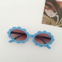 Estilo IG Flor Ordenador Personal Resina Marco Ovalado Fotograma Completo Gafas De Sol Para Niños sku image 4