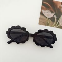 IG Style Flower Pc Resin Oval Frame Full Frame Kids Sunglasses sku image 5