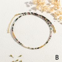 IG-Stil Einfacher Stil Geometrisch Stein 18 Karat Vergoldet Halsband In Masse main image 6