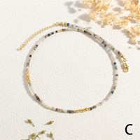 IG-Stil Einfacher Stil Geometrisch Stein 18 Karat Vergoldet Halsband In Masse main image 7