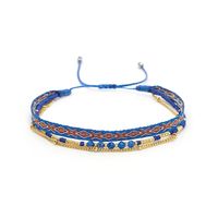 Casual Ethnic Style Geometric Beaded Rope Copper Knitting Women's Drawstring Bracelets 1 Piece sku image 6