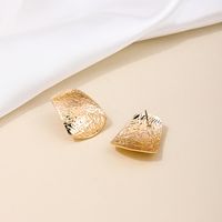 1 Pair Nordic Style Geometric Water Ripples Alloy Ear Studs main image 3