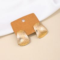 1 Pair Nordic Style Geometric Water Ripples Alloy Ear Studs main image 1