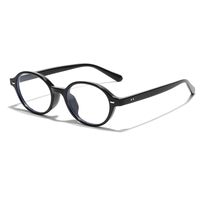 Modern Style Streetwear Solid Color Ac Oval Frame Full Frame Optical Glasses sku image 1