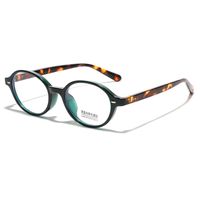 Modern Style Streetwear Solid Color Ac Oval Frame Full Frame Optical Glasses sku image 3