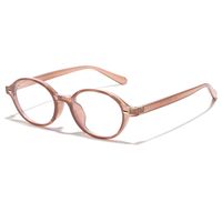 Modern Style Streetwear Solid Color Ac Oval Frame Full Frame Optical Glasses sku image 4