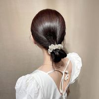 Women's Cute Sweet Solid Color Cloth Hair Tie main image 4