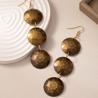 1 Pair Retro Commute Cool Style Round Arylic Drop Earrings main image 3