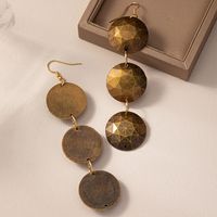 1 Pair Retro Commute Cool Style Round Arylic Drop Earrings main image 5