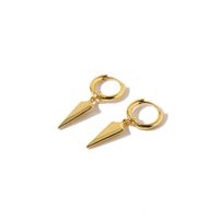1 Pair Commute Triangle Plating Copper 18K Gold Plated Drop Earrings main image 7