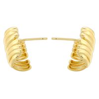 1 Pair Casual Simple Style Geometric Copper 18K Gold Plated Ear Studs main image 3