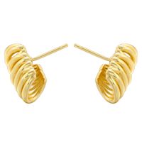1 Pair Casual Simple Style Geometric Copper 18K Gold Plated Ear Studs sku image 3