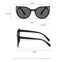 Casual Simple Style Geometric Pc Resin Oval Frame Full Frame Kids Sunglasses main image 2