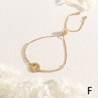Copper IG Style Romantic Commute Square Heart Shape Hollow Out Inlay Zircon Bracelets main image 5