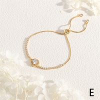 Le Cuivre Style IG Romantique Commuer Carré Forme De Cœur Évider Incruster Zircon Bracelets main image 6