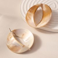 1 Pair Simple Style Color Block Hollow Out Arylic Ear Studs main image 6