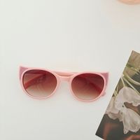 Casual Simple Style Geometric Pc Resin Oval Frame Full Frame Kids Sunglasses sku image 2