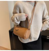 Women's Small Pu Leather Solid Color Streetwear Zipper Shoulder Bag main image 4