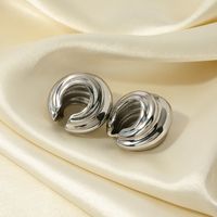 1 Pair IG Style Simple Style Solid Color 304 Stainless Steel Ear Cuffs main image 5