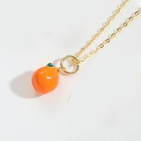 Copper 14K Gold Plated Vintage Style Simple Style Commute Fruit Pendant Necklace main image 4