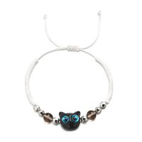 Lindo Gato Resina Soga Unisexo Pulsera sku image 1