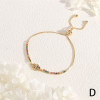Copper 18K Gold Plated IG Style Simple Style Commute Palm Eye Airplane Inlay Zircon Bracelets main image 7