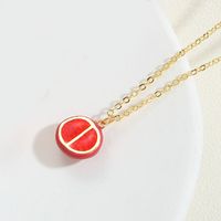 Copper 14K Gold Plated Vintage Style Simple Style Commute Fruit Pendant Necklace sku image 4