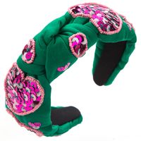 Women's Casual Cute Sweet Letter Cloth Patchwork Hair Band sku image 3