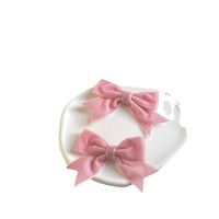 Women's Sweet Simple Style Bow Knot Flannel Hair Clip Hair Tie Brooches main image 3