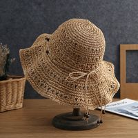 Women's Vacation Bow Knot Big Eaves Sun Hat main image 1
