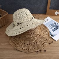 Women's Vacation Bow Knot Big Eaves Sun Hat main image 5