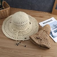 Women's Vacation Bow Knot Big Eaves Sun Hat main image 4