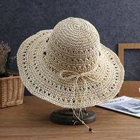 Women's Vacation Bow Knot Big Eaves Sun Hat sku image 2
