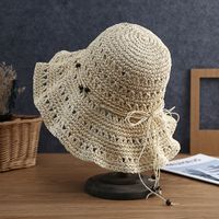 Women's Vacation Bow Knot Big Eaves Sun Hat main image 3