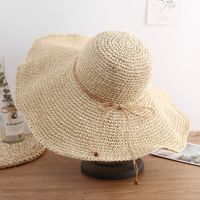 Women's Vacation Bow Knot Big Eaves Sun Hat sku image 4
