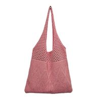 Women's Medium Polyester Solid Color Basic Square Open Shoulder Bag sku image 3