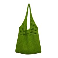 Women's Medium Polyester Solid Color Basic Square Open Shoulder Bag sku image 5