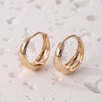 1 Pair Elegant Glam Solid Color Solid Color Copper Rose Gold Plated Silver Plated Earrings main image 4