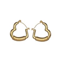 IG Style Heart Shape Stainless Steel Earrings 1 Pair main image 2