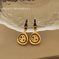 Casual Simple Style Star Moon Copper Plating Drop Earrings 1 Pair main image 6