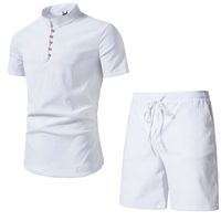 Men's Solid Color Shorts Sets Men's Clothing main image 2