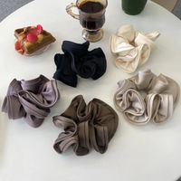 Women's Elegant Simple Style Solid Color Cloth Pleated Hair Tie main image 1