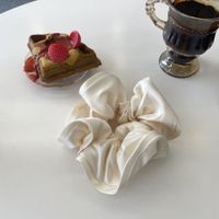 Women's Elegant Simple Style Solid Color Cloth Pleated Hair Tie sku image 1