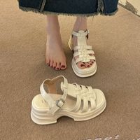 Women's Roman Style Solid Color Open Toe Roman Sandals main image 4
