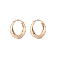 1 Pair Elegant Glam Solid Color Solid Color Copper Rose Gold Plated Silver Plated Earrings sku image 1